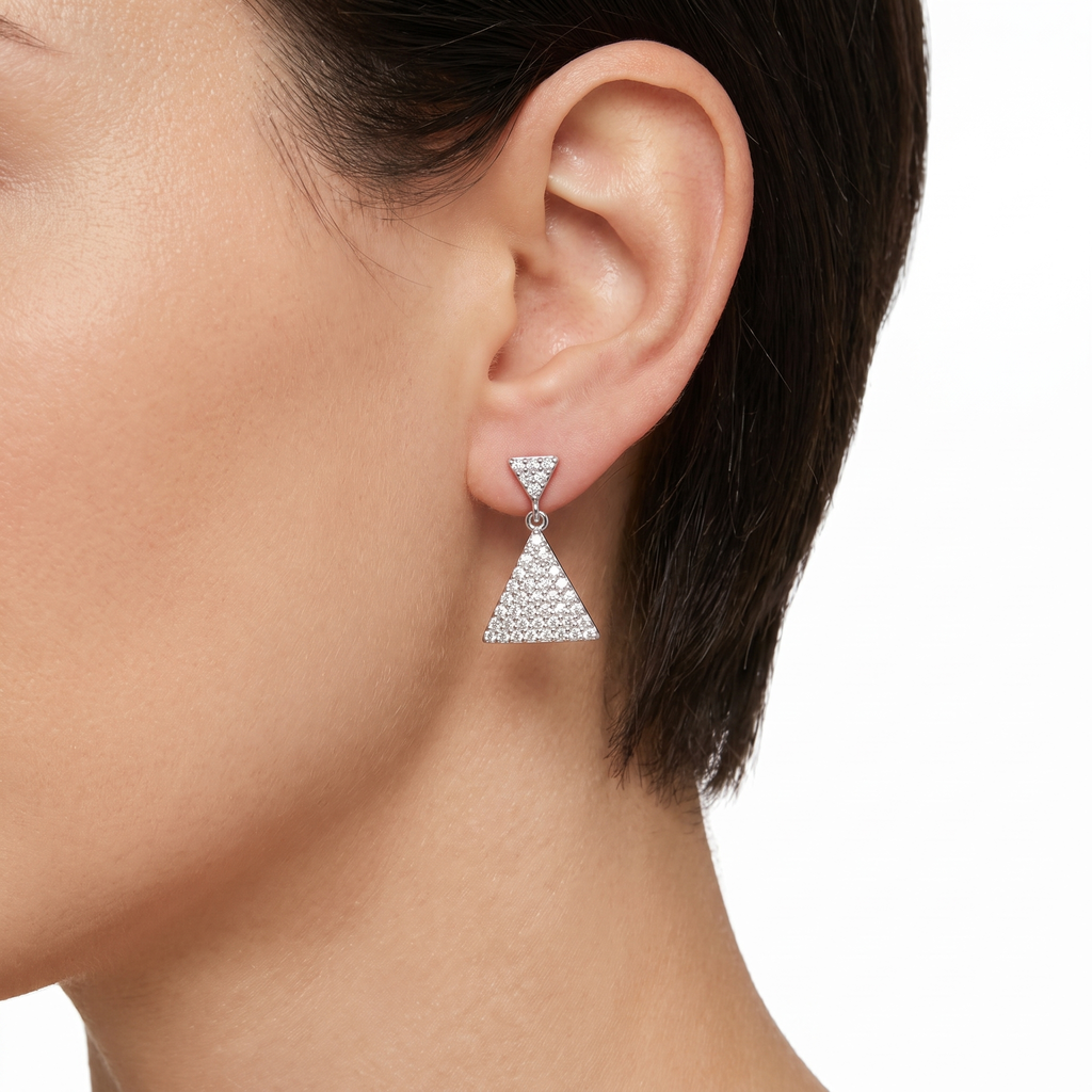 Geo Spark Drop Earrings