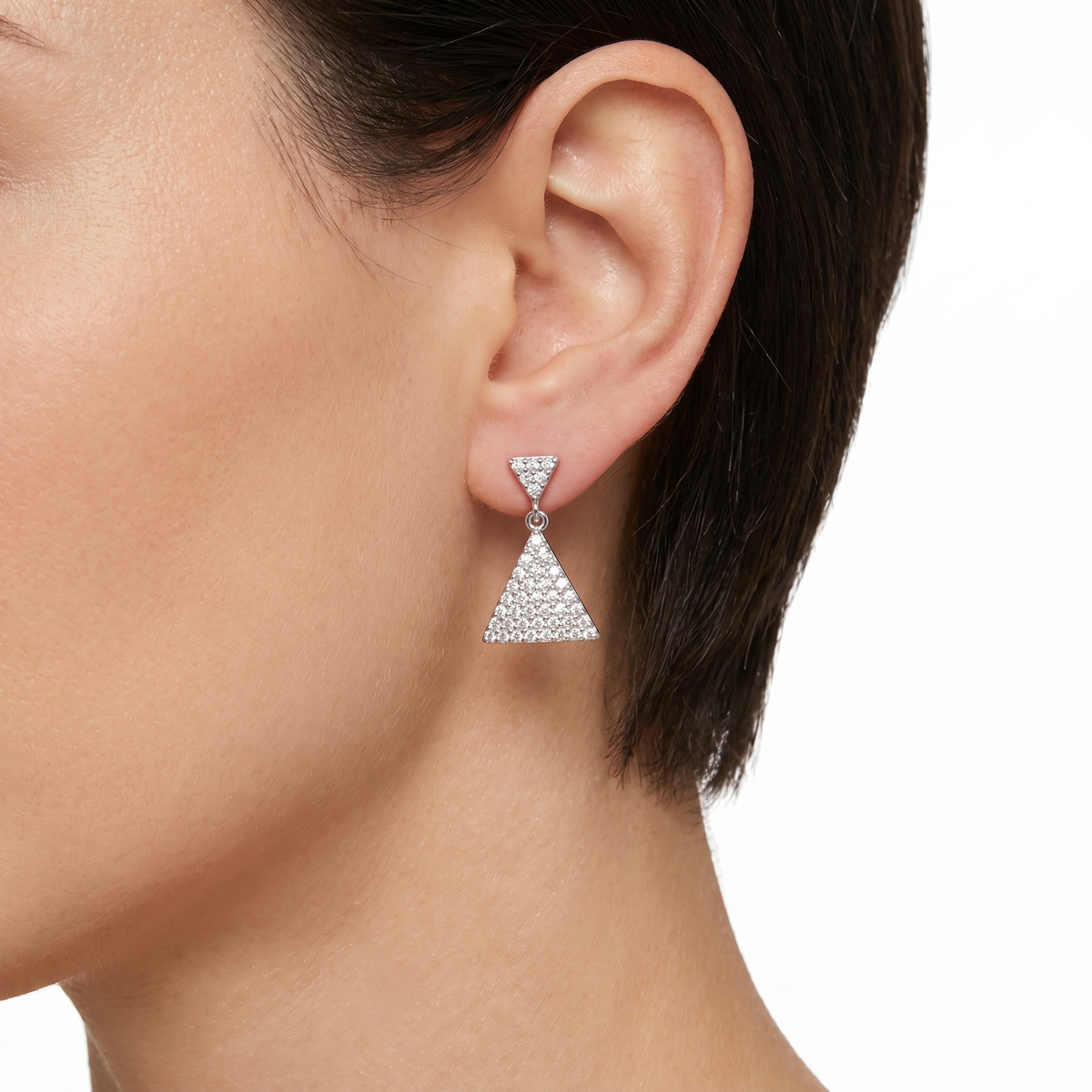Geo Spark Drop Earrings