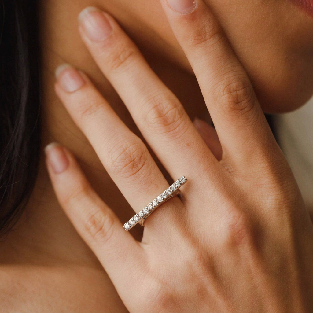 Vespera Stone Bar Ring