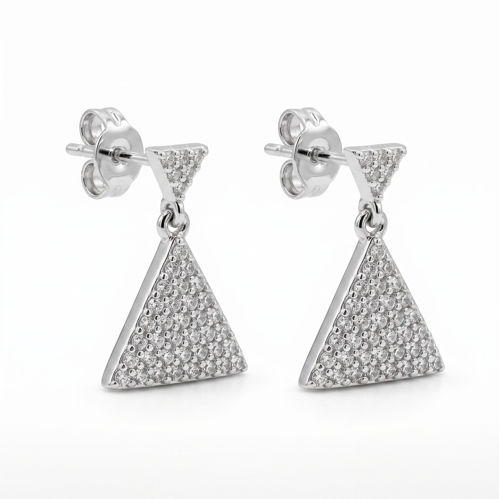 Geo Spark Drop Earrings