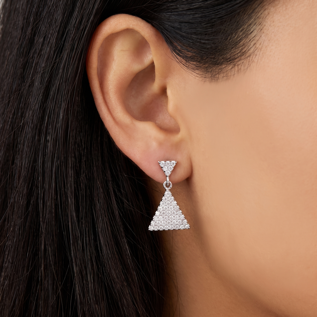 Geo Spark Drop Earrings