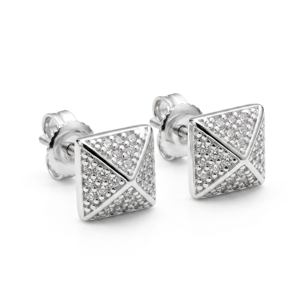 Prism Pavé Studs