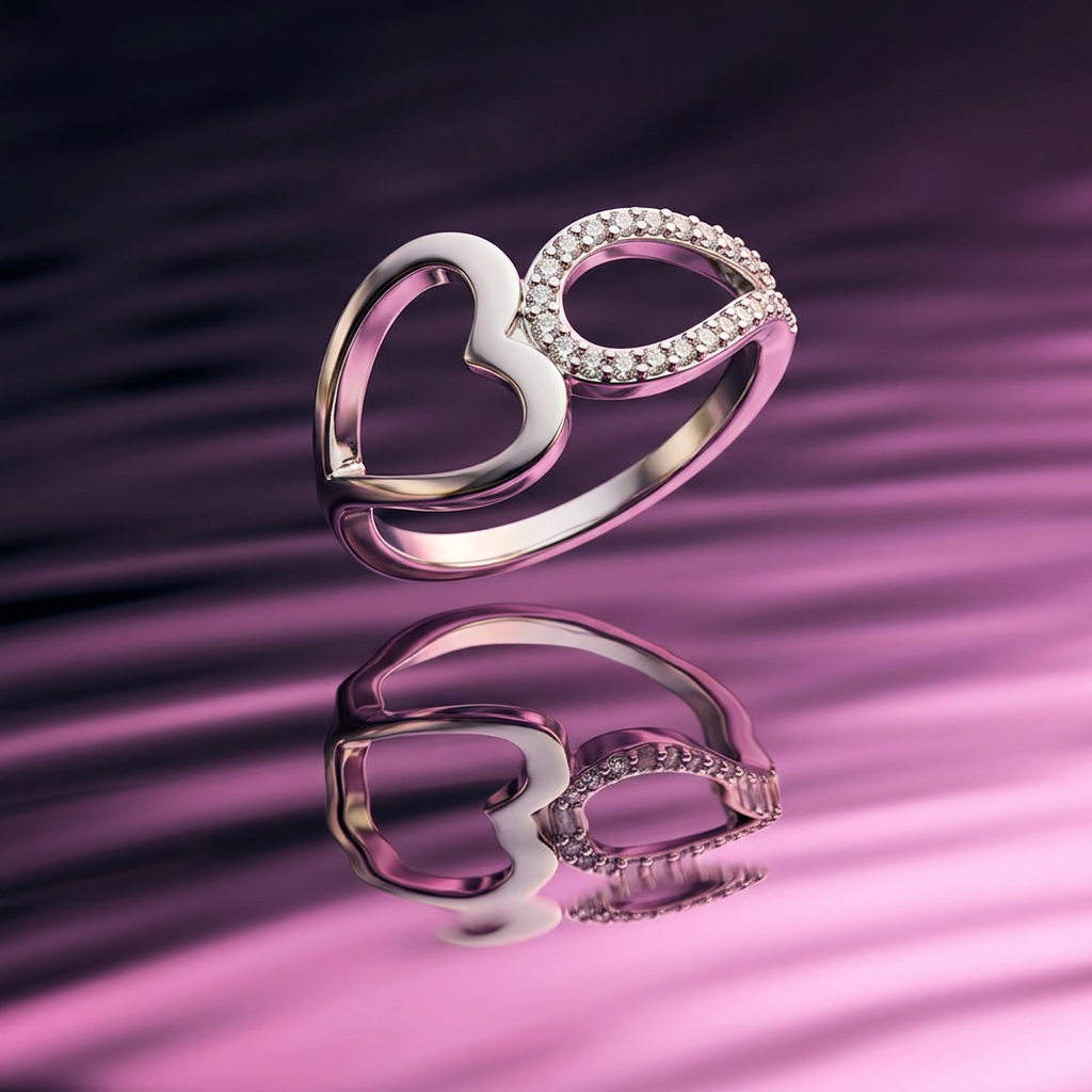 Amorette Infinity Heart Ring