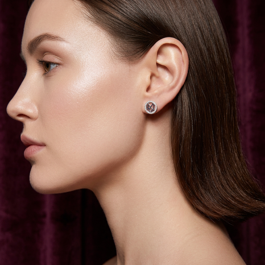 Love Medallion Studs