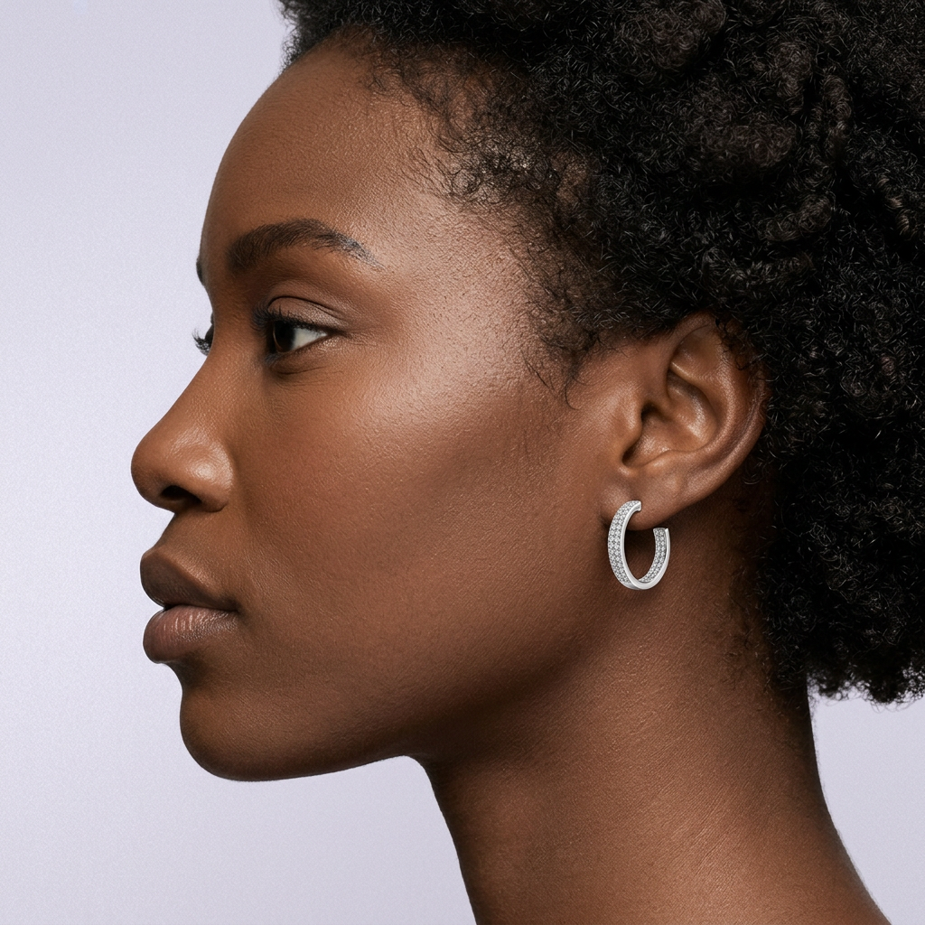 Twin Radiance Hoops
