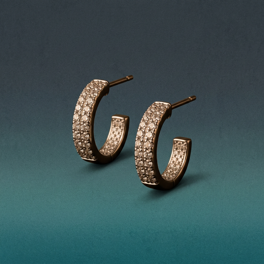 Twin Radiance Hoops