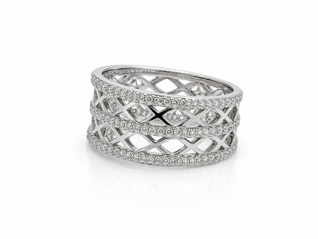 Roseraie Grid Ring
