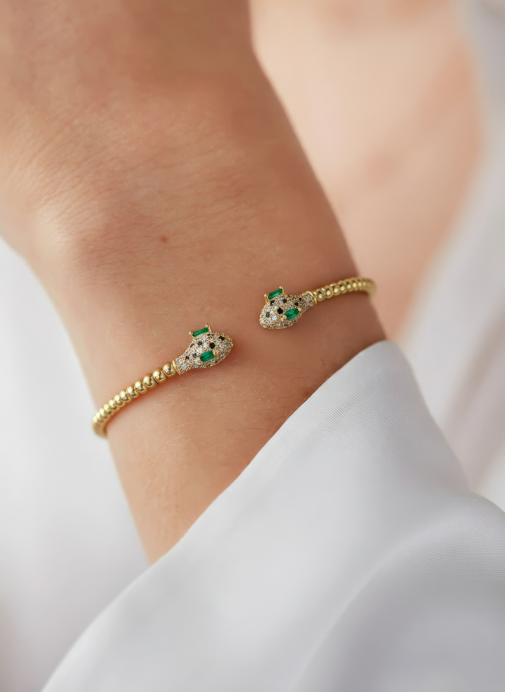 Gemini Serpent Cuff