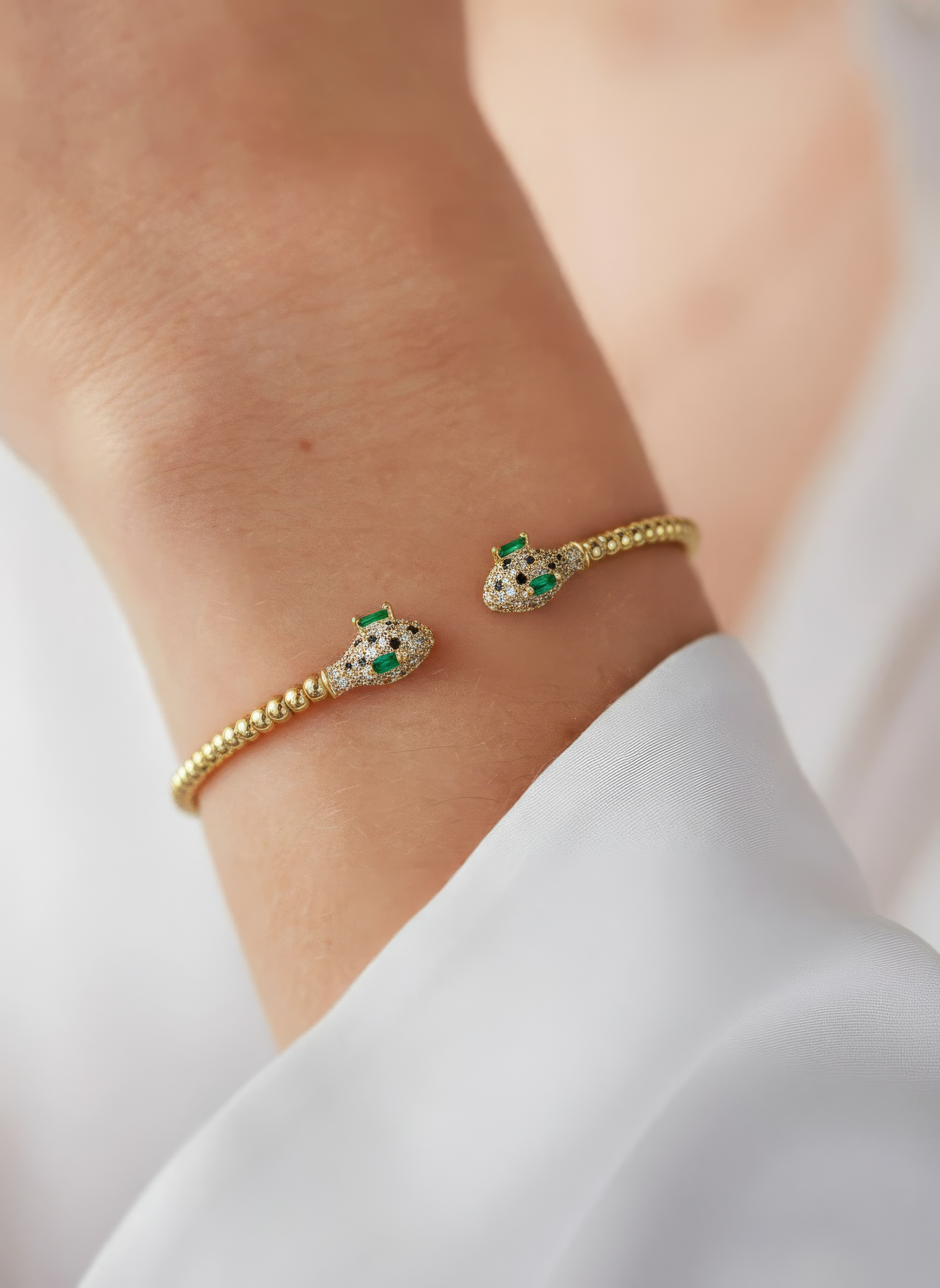 Gemini Serpent Cuff