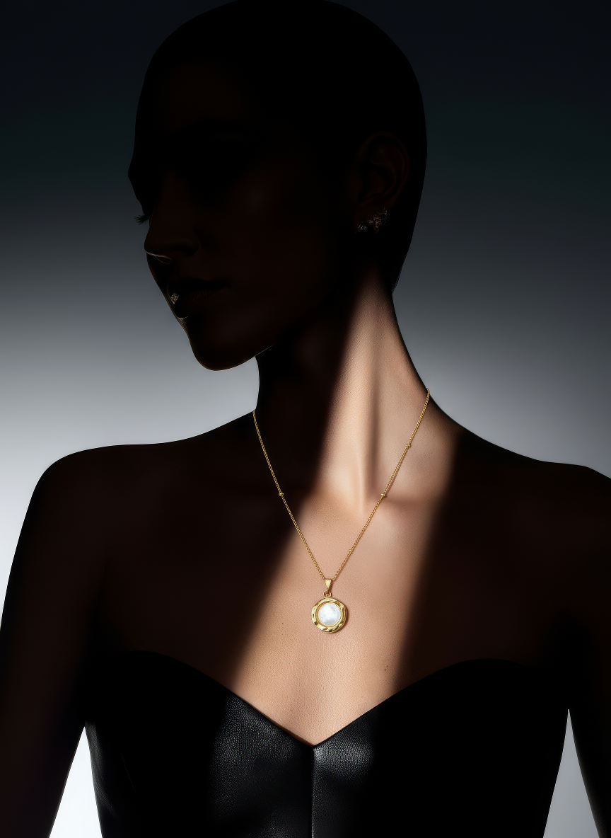 Halo Drop Necklace