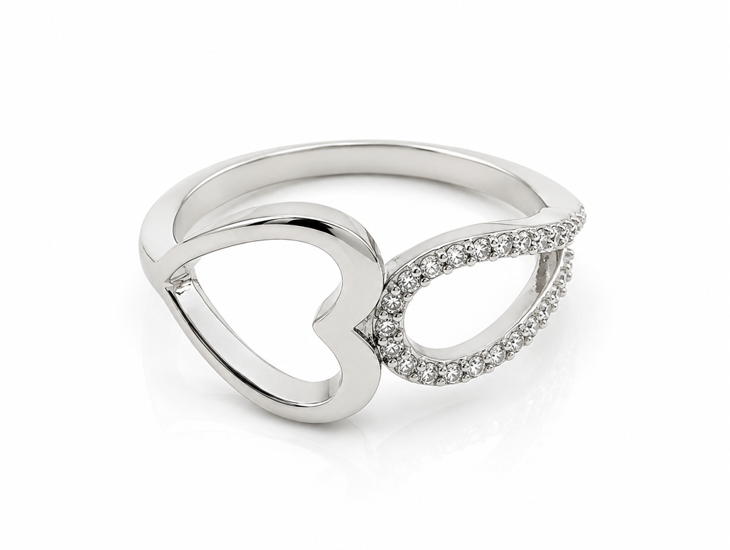 Amorette Infinity Heart Ring