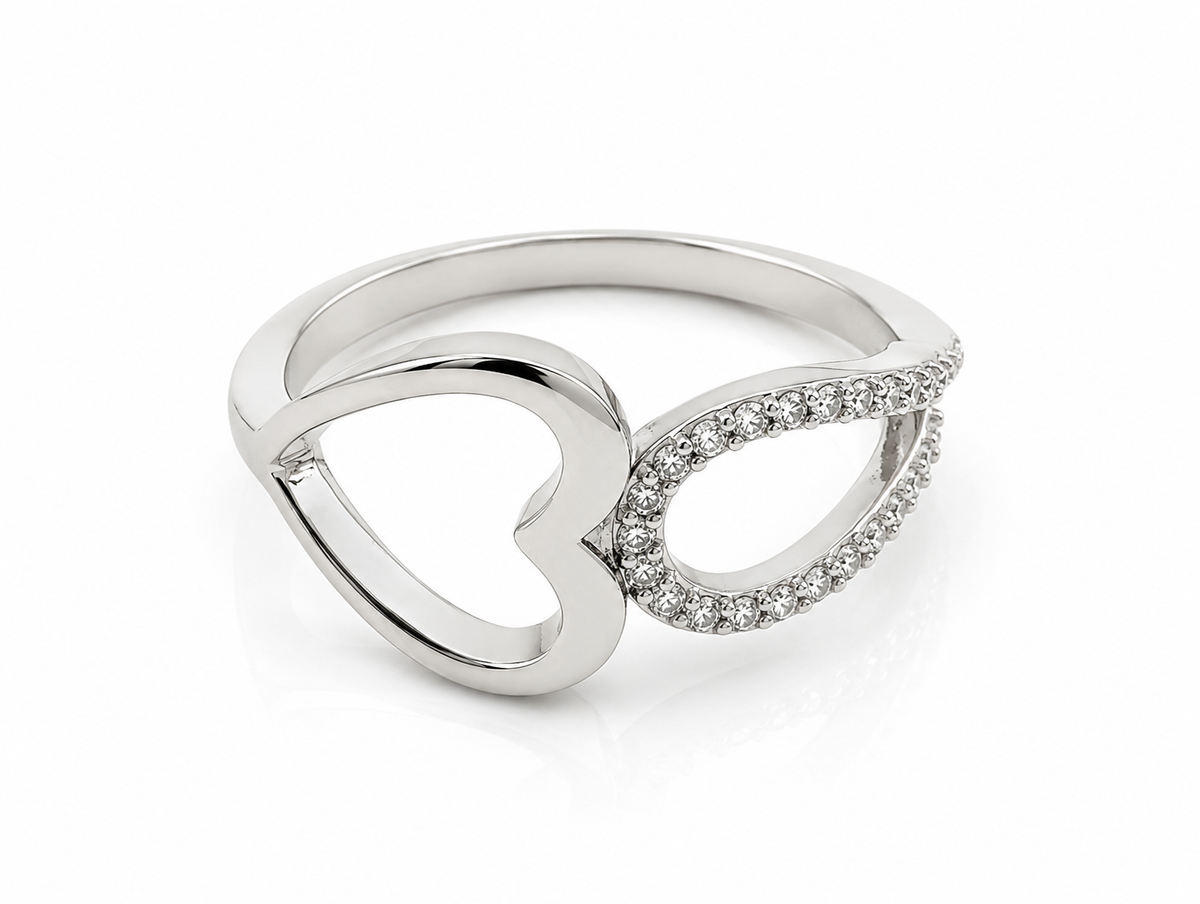 Amorette Infinity Heart Ring