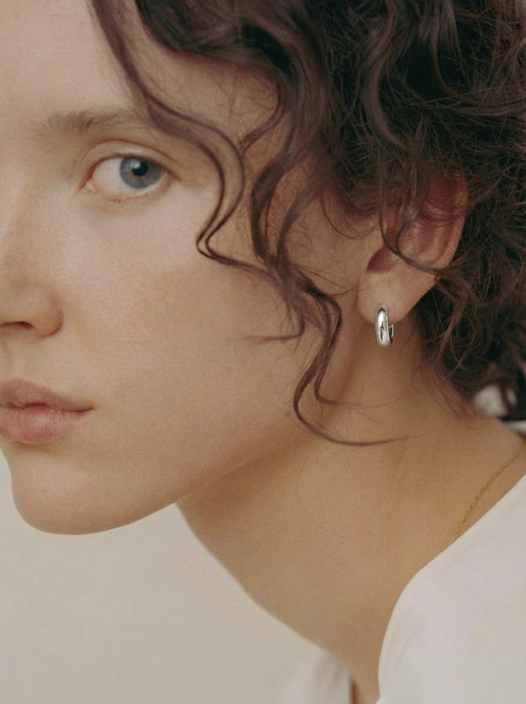 Soft Oval Hoops - Silver