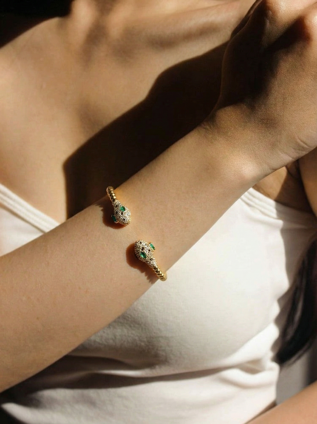Gemini Serpent Cuff