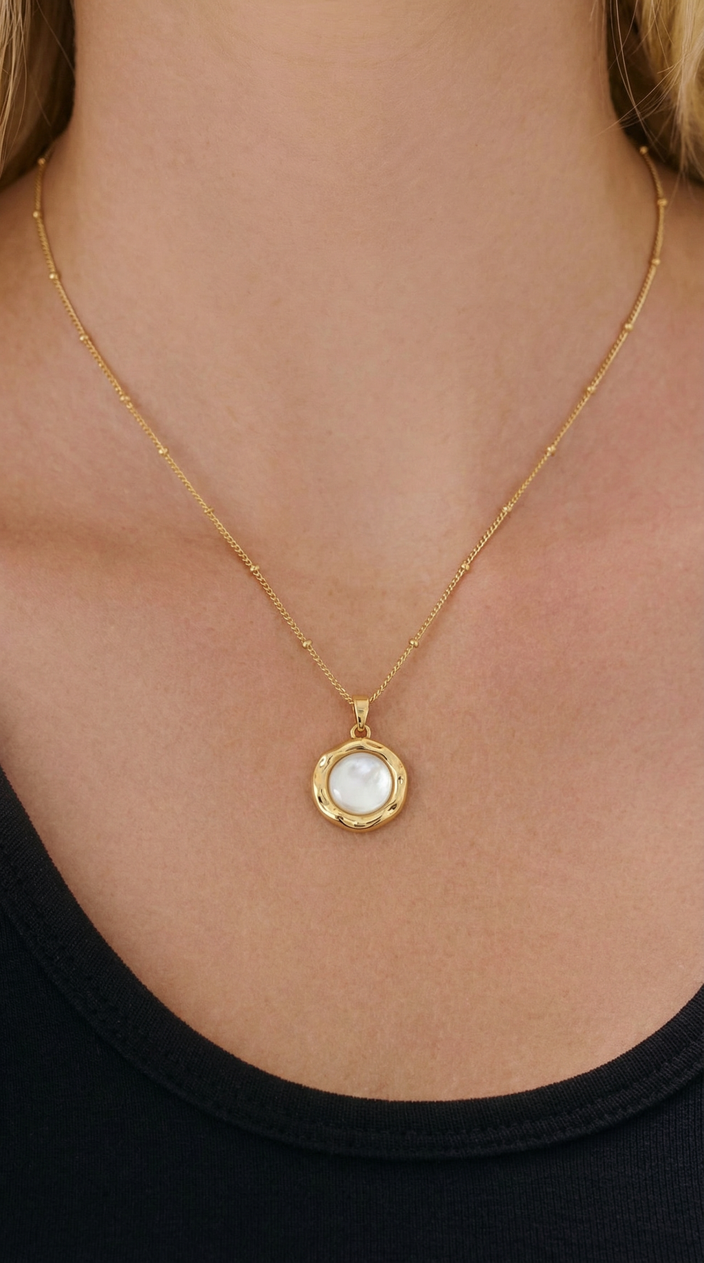 Halo Drop Necklace