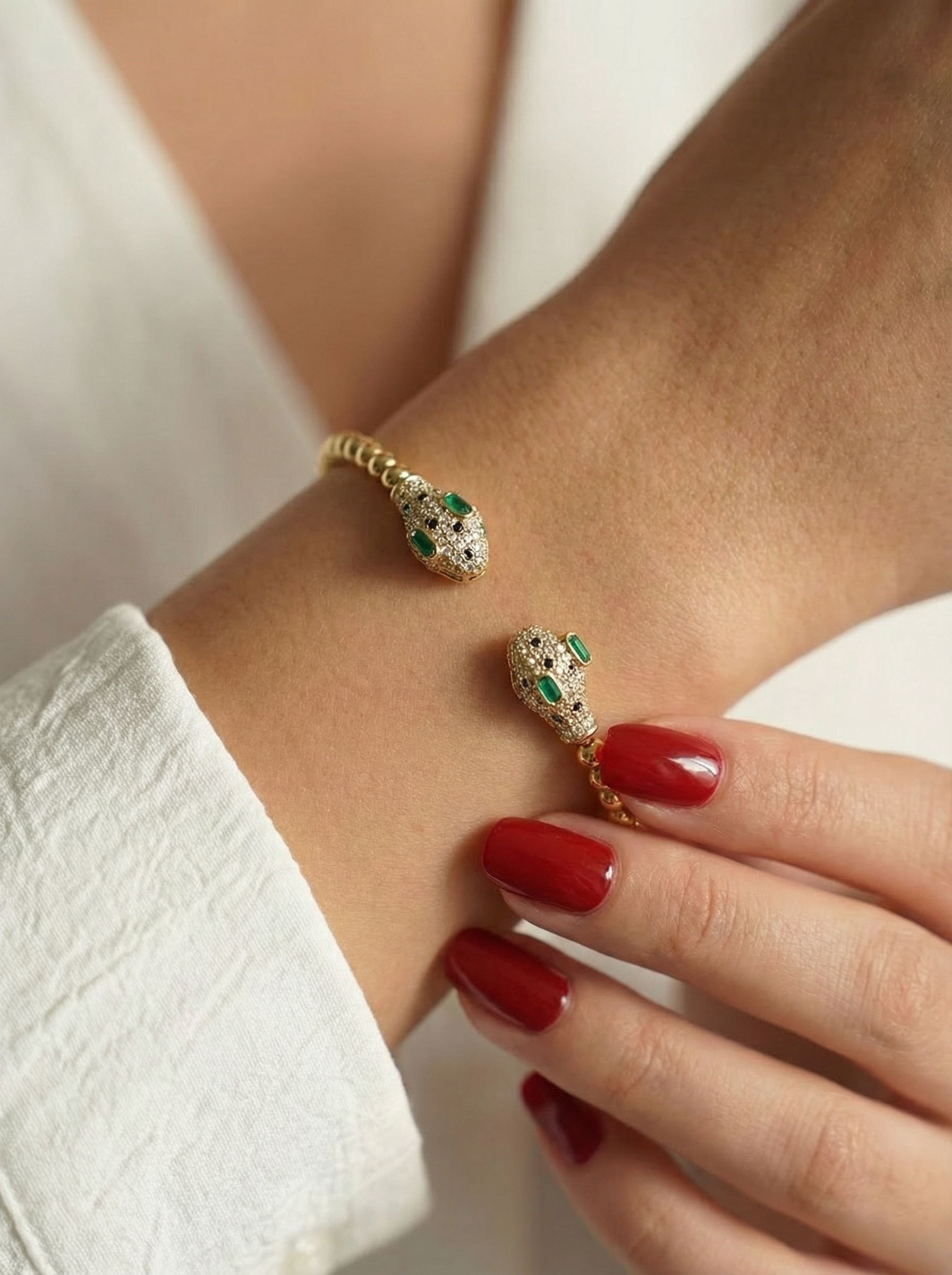 Gemini Serpent Cuff