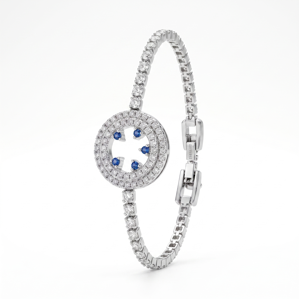 Imperial Blue Medallion Bracelet