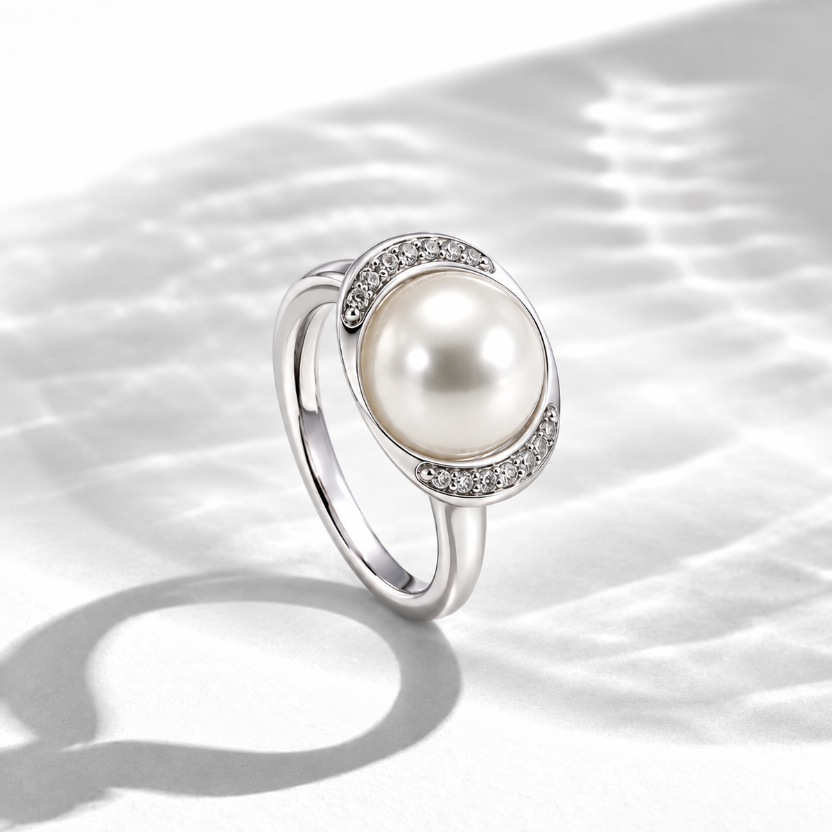 Pearl Orbit Ring