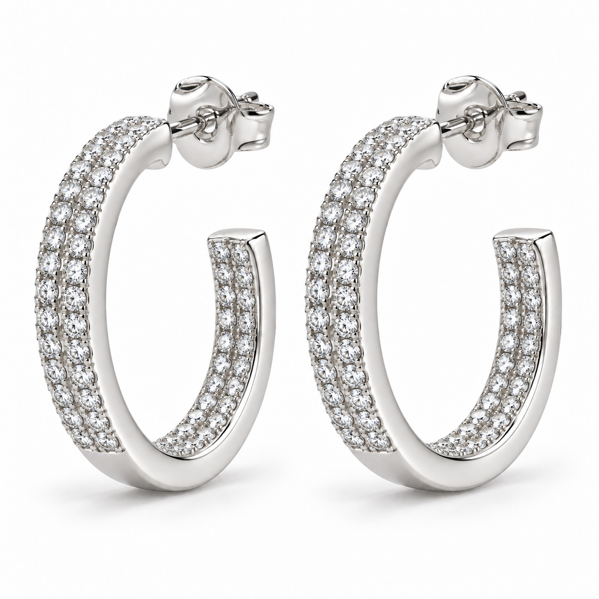 Twin Radiance Hoops
