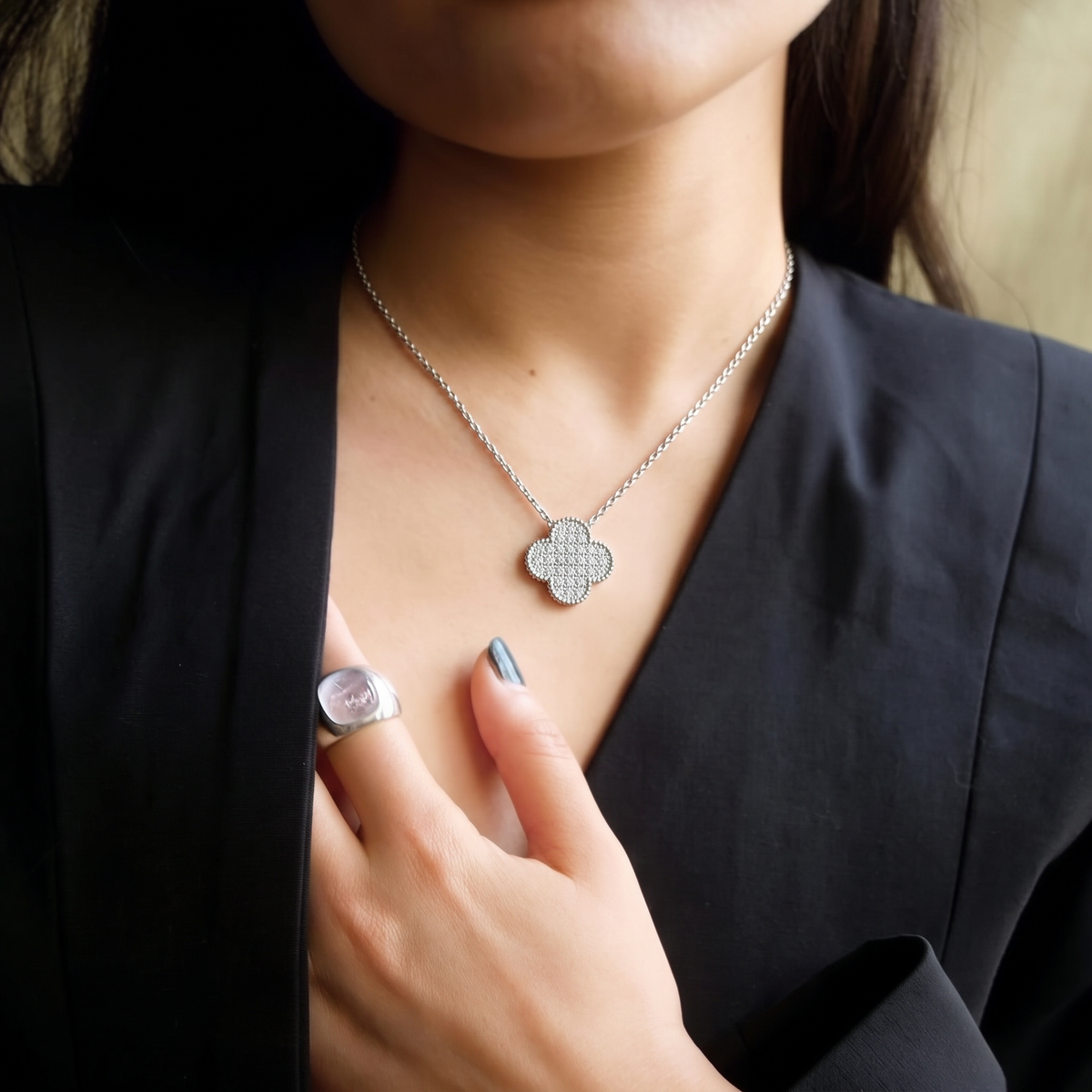 Celeste Clover Necklace