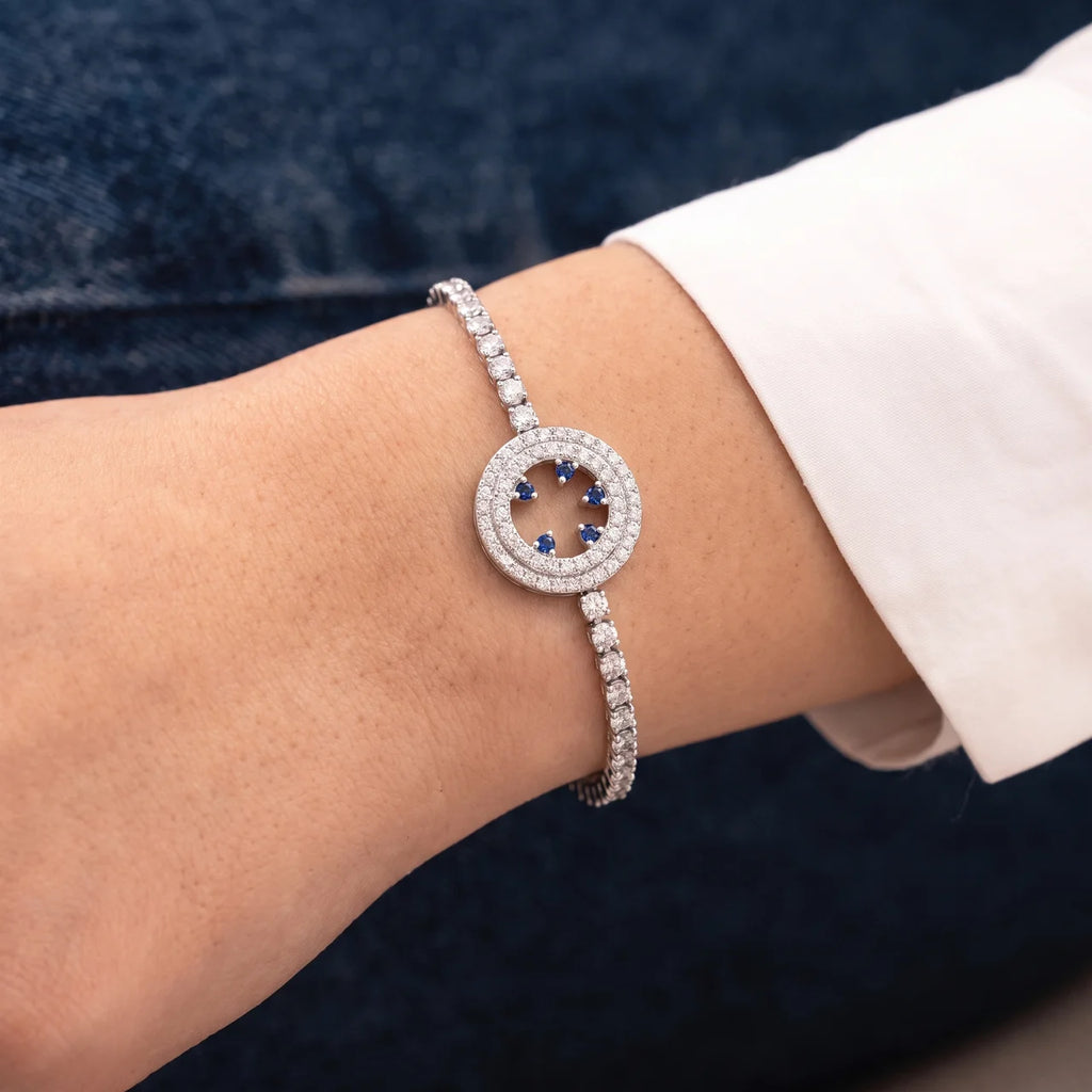 Imperial Blue Medallion Bracelet